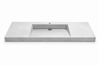 Umywalka zintegrowana z blatem 120x40x10cm C.50