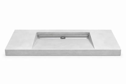 Umywalka zintegrowana z blatem 120x40x10cm C.65