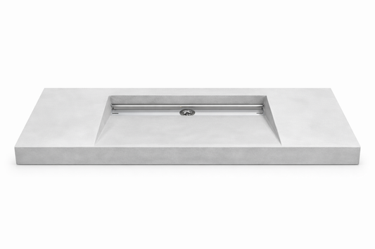 Umywalka zintegrowana z blatem 120x40x10cm C.65