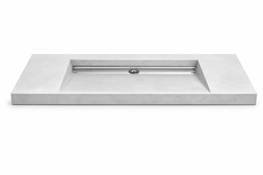 Umywalka zintegrowana z blatem 120x40x10cm C.70