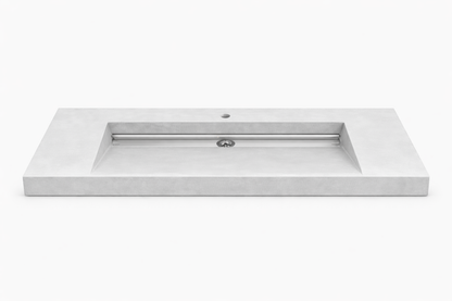 Umywalka zintegrowana z blatem 120x40x10cm C.70