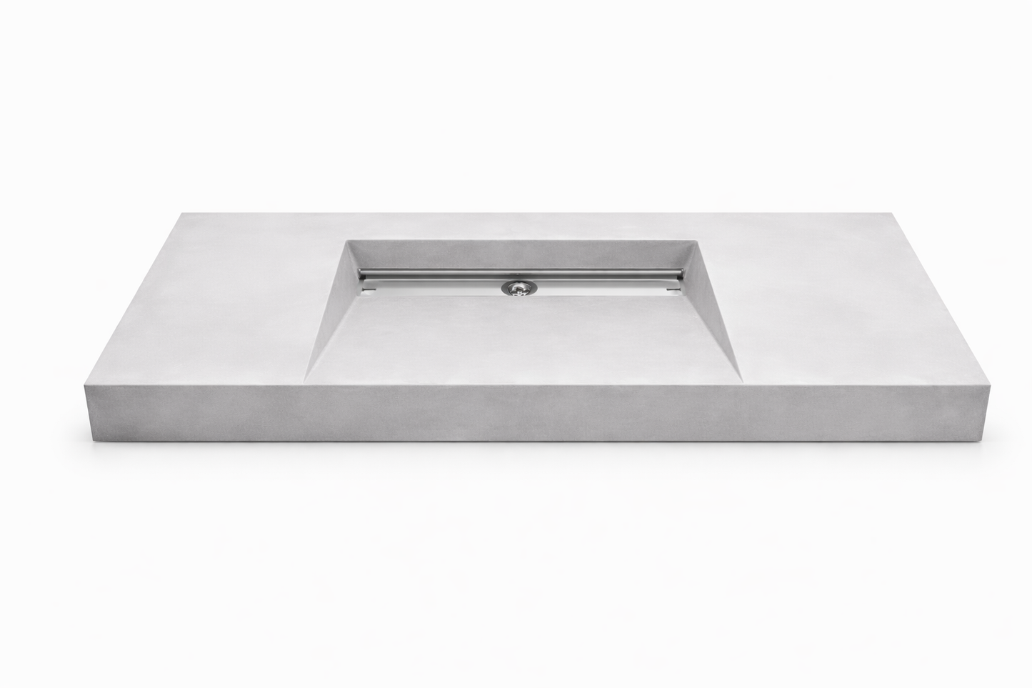 Umywalka zintegrowana z blatem 120x45x10cm C.50