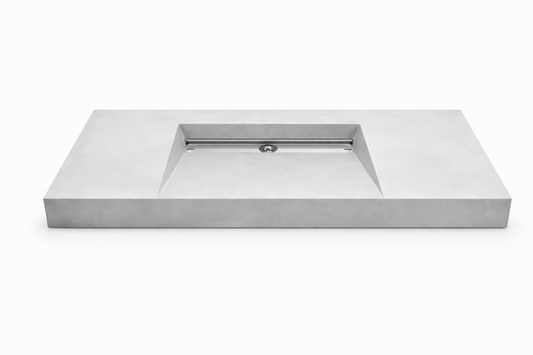 Umywalka zintegrowana z blatem 120x45x10cm C.50