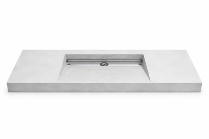 Umywalka zintegrowana z blatem 120x40x10cm C.60
