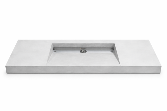 Umywalka zintegrowana z blatem 120x40x10cm C.60