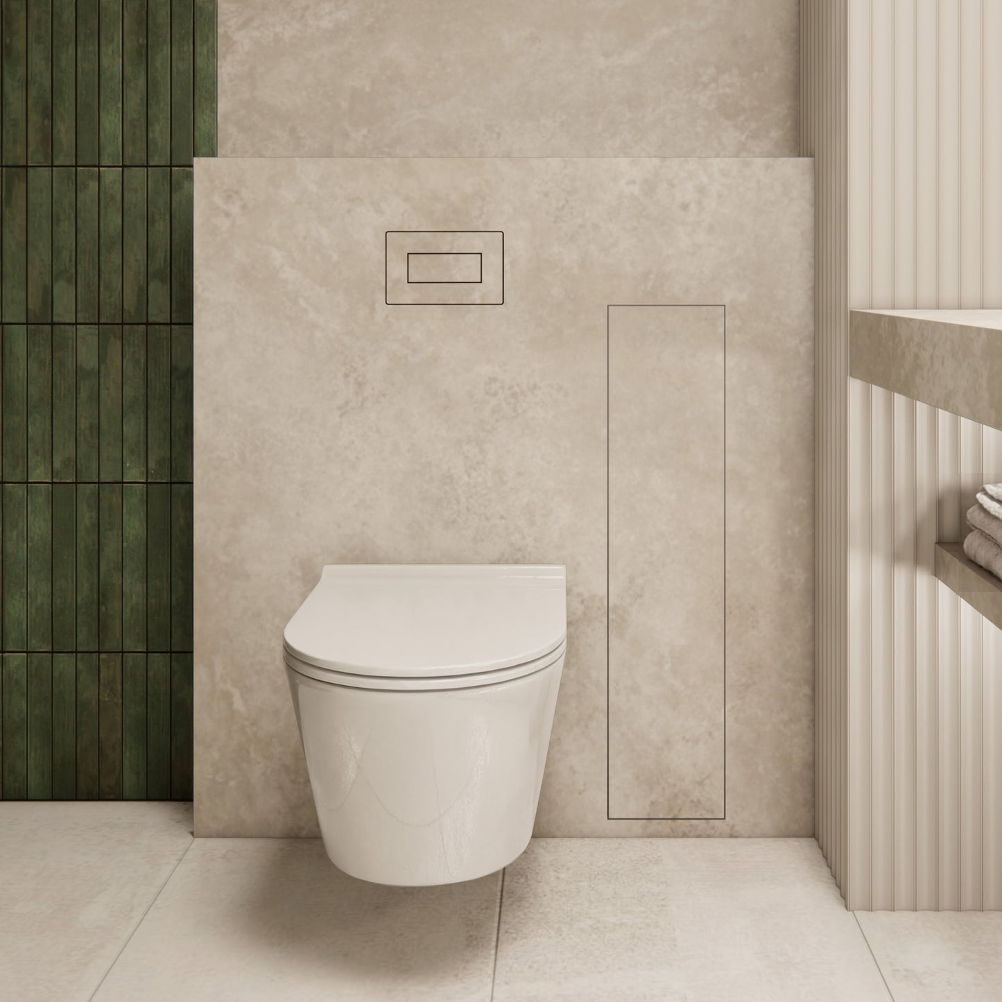 INTEGRA SOLO-LZ (bez półki) - zintegrowany element ścienny WC