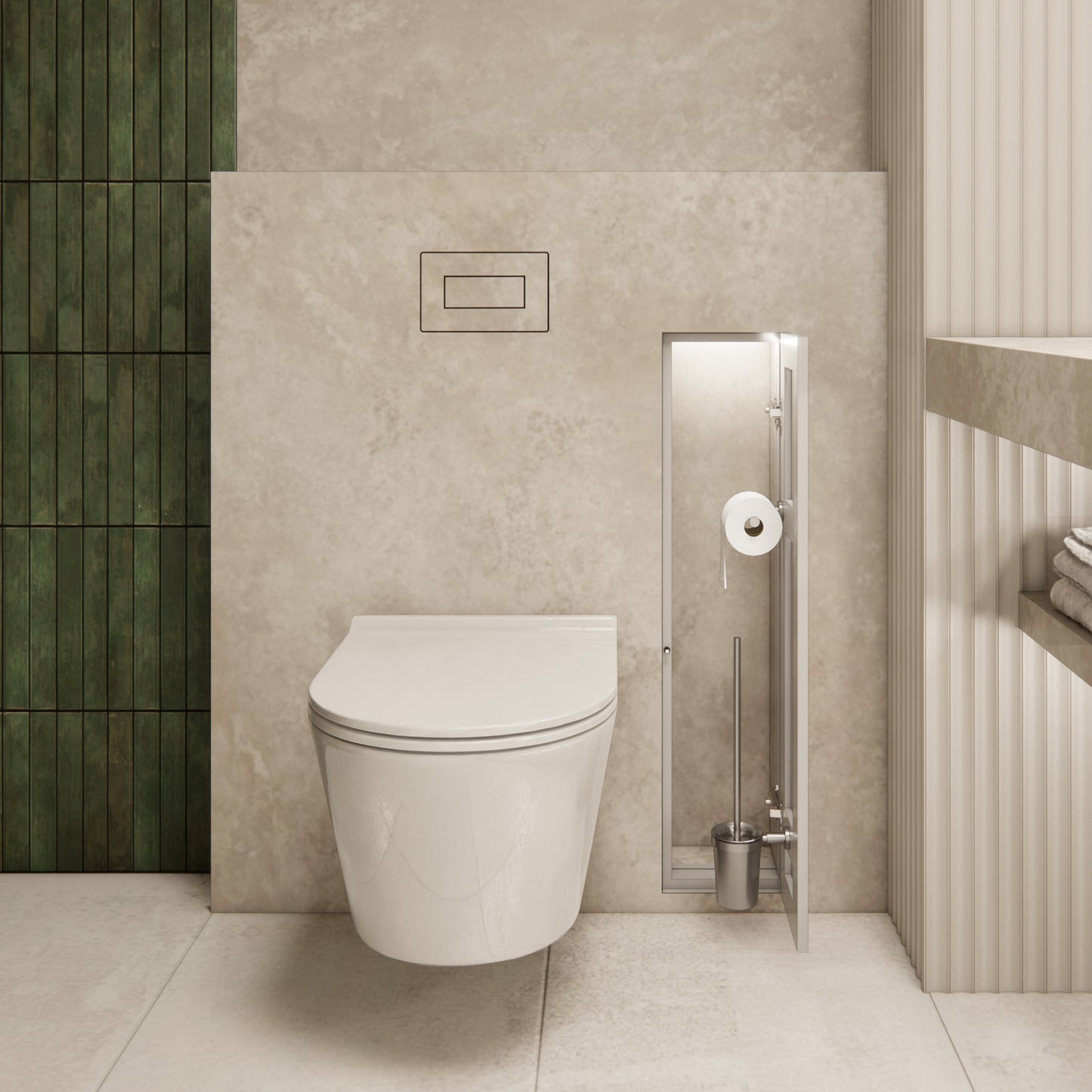 INTEGRA SOLO-LZ (bez półki) - zintegrowany element ścienny WC